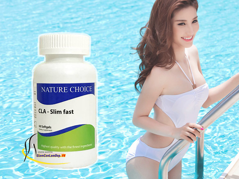 CLA Slim Fast Nature Choice - Viên uống giảm cân 60 viên chính hãng của Mỹ