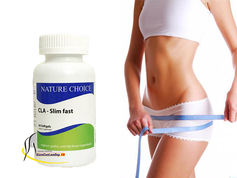 CLA Slim Fast Nature Choice - Viên uống giảm cân 60 viên chính hãng của Mỹ