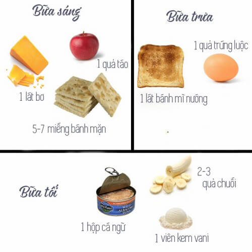 Thực đơn giảm cân nhanh trong 1 tuần của ngày 6