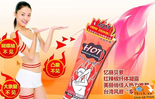 Kem Tan Mỡ Bụng - Hot Body Slimming Massage Gel