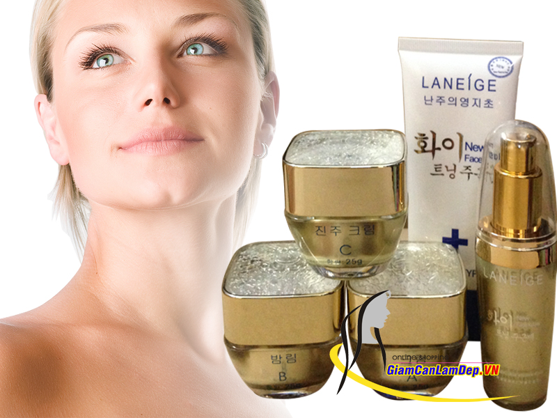 Mỹ Phẩm Laneige Hàn Quốc Màu Hồng 5 Trong 1 Đặc Trị Nám Tàn Nhang Trắng Da
