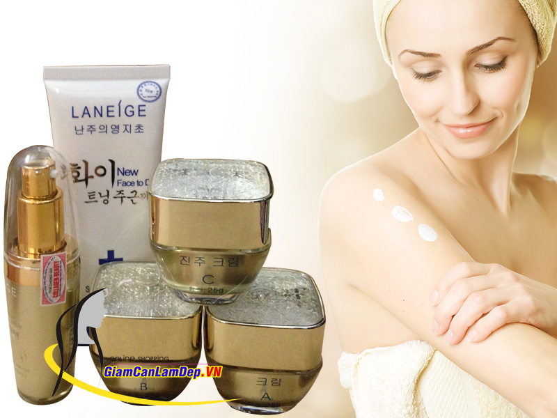 Mỹ Phẩm Laneige Hàn Quốc Màu Hồng 5 Trong 1 Đặc Trị Nám Tàn Nhang Trắng Da