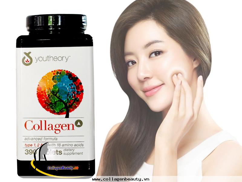 Viên uống Collagen youtheory 390 viên của Mỹ Advanced Formula - Mang Đến Sự Trẻ Đẹp Hoàn Mỹ Cho Làn Da.