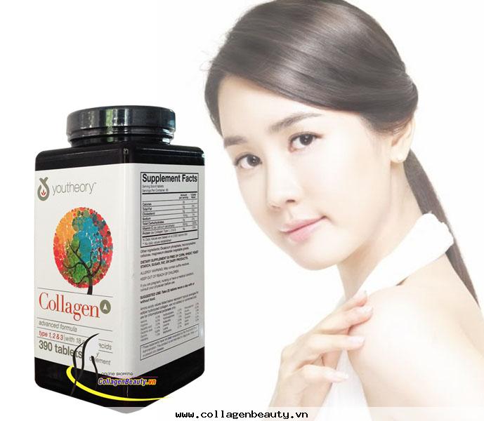 Viên uống Collagen youtheory 390 viên của Mỹ Advanced Formula - Mang Đến Sự Trẻ Đẹp Hoàn Mỹ Cho Làn Da.