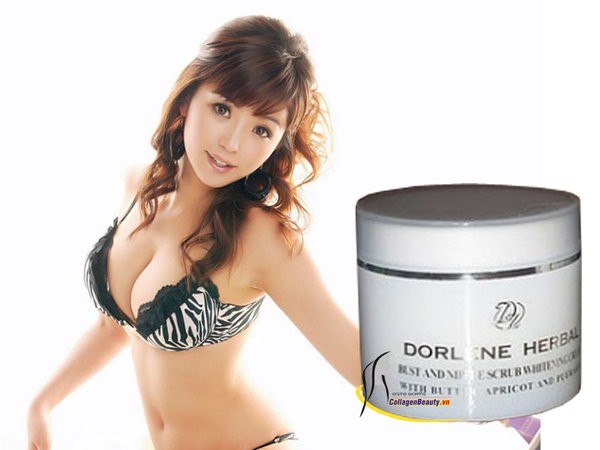 Dorlene - Herbal áo trắng - Kem săn chắc trắng sáng ngực