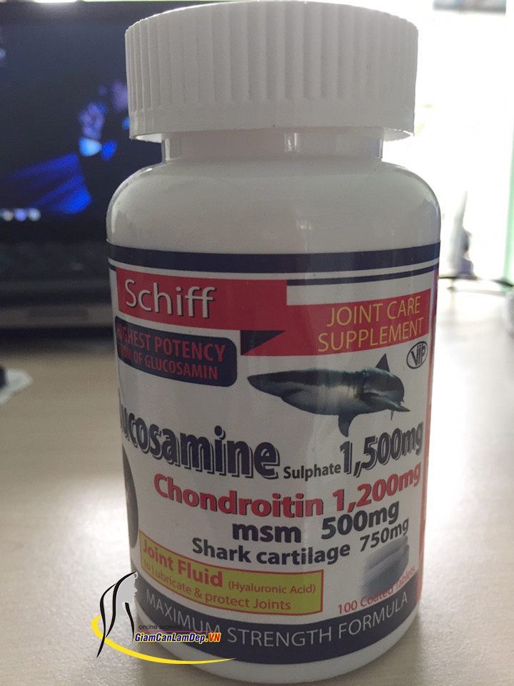 Glucosamine Schiff  1500mg Viên Uống Điều Trị Xương Khớp 100 viên