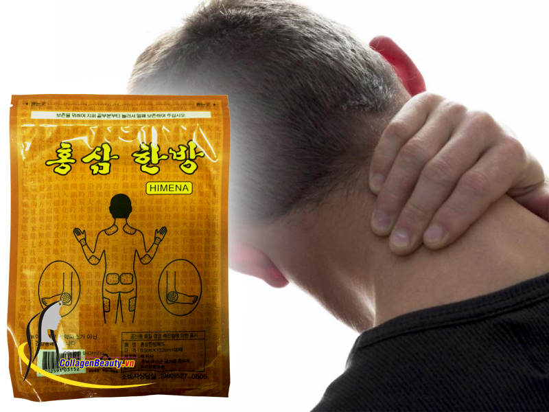 Miếng Cao Dán Hồng Sâm Himena Trị Nhức Mỏi Hàn Quốc
