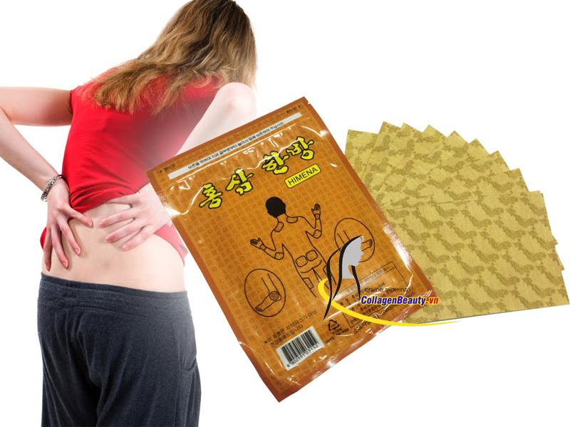 Miếng Cao Dán Hồng Sâm Himena Trị Nhức Mỏi Hàn Quốc