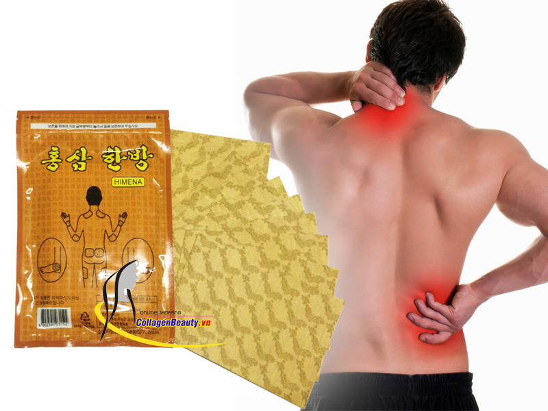 Miếng Cao Dán Hồng Sâm Himena Trị Nhức Mỏi Hàn Quốc