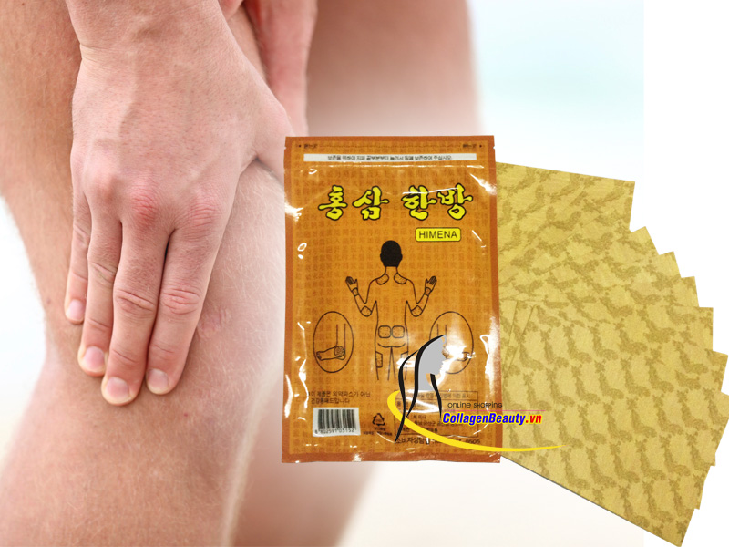Miếng Cao Dán Hồng Sâm Himena Trị Nhức Mỏi Hàn Quốc