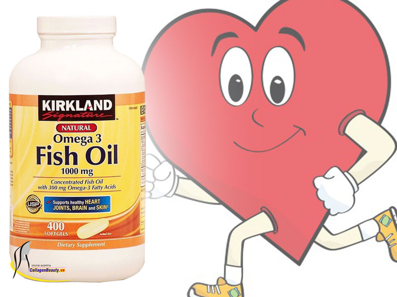 Viên Dầu Cá Fish Oil Omega 3 1000mg Kirkland - Thực Phẩm Chức Năng Chăm Sóc Sức Khỏe & Sắc Đẹp