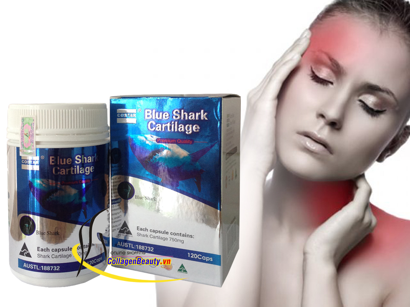 Sụn Vi Cá Mập Blue Shark Cartilage Costar 120 Viên