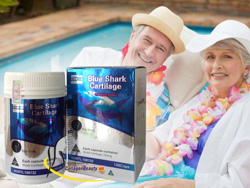 Sụn Vi Cá Mập Blue Shark Cartilage Costar 120 Viên