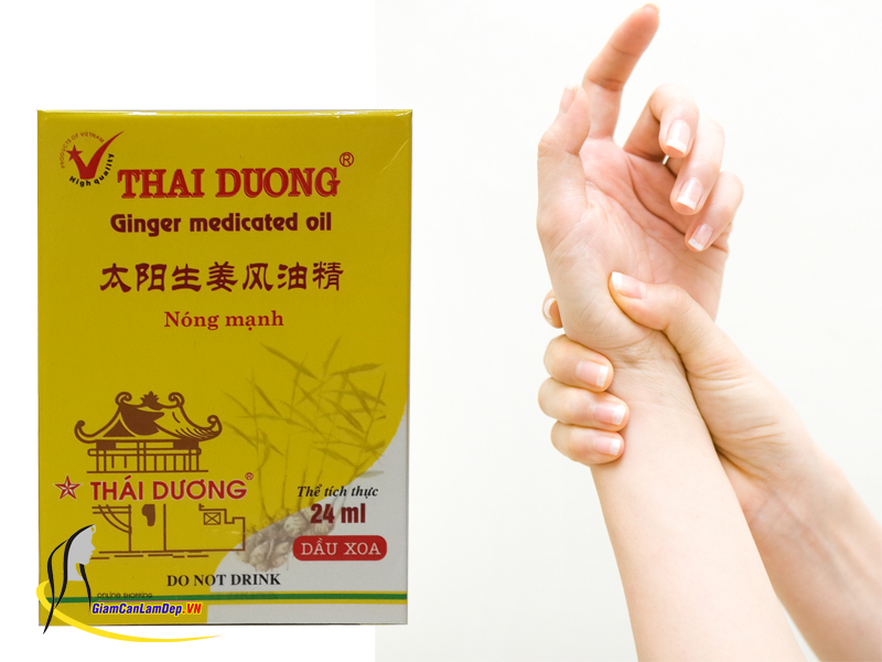 Dầu gió Gừng Thái Dương nóng mạnh