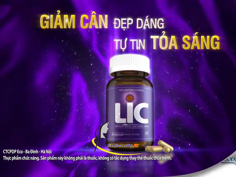 Thuốc Giảm Cân LIC - Viên Uống Giảm Cân Của Mỹ