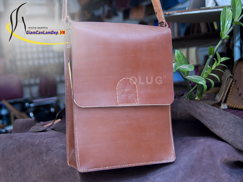 Túi Da Đeo Chéo - Đựng Giấy, Hồ Sơ A4 Handmade Olug Mã SP 966