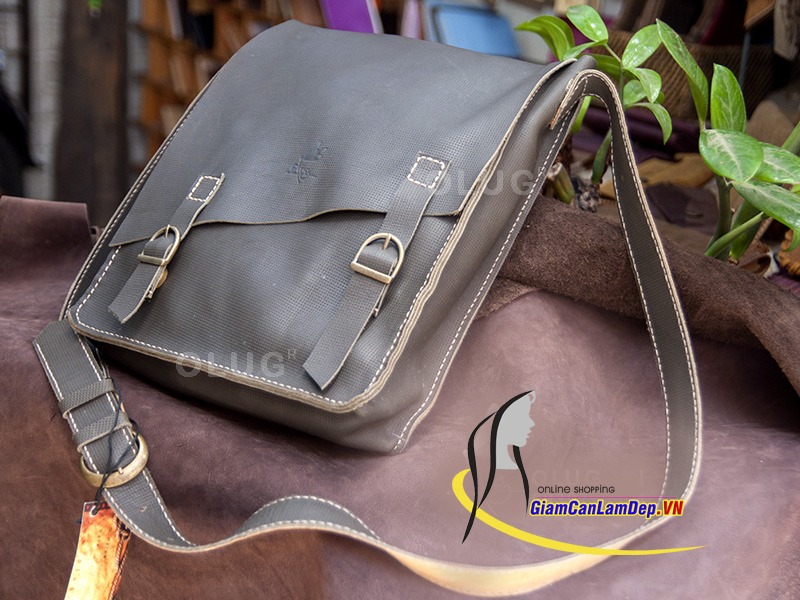 Túi Da Dành Cho Nam - Túi Da Đựng Laptop Handmade Olug Mã SP 962