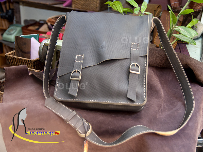 Túi Da Dành Cho Nam - Túi Da Đựng Laptop Handmade Olug Mã SP 962