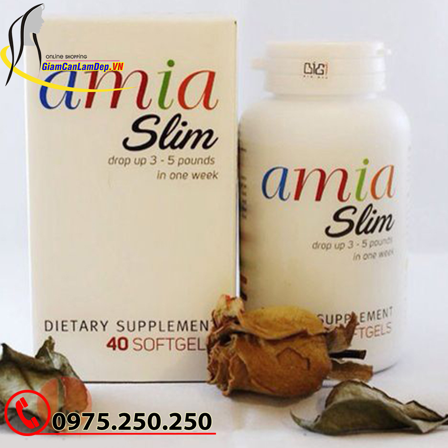 Viên Uống Hỗ Trợ Giảm Cân Amia Slim 40 Viên Của Mỹ