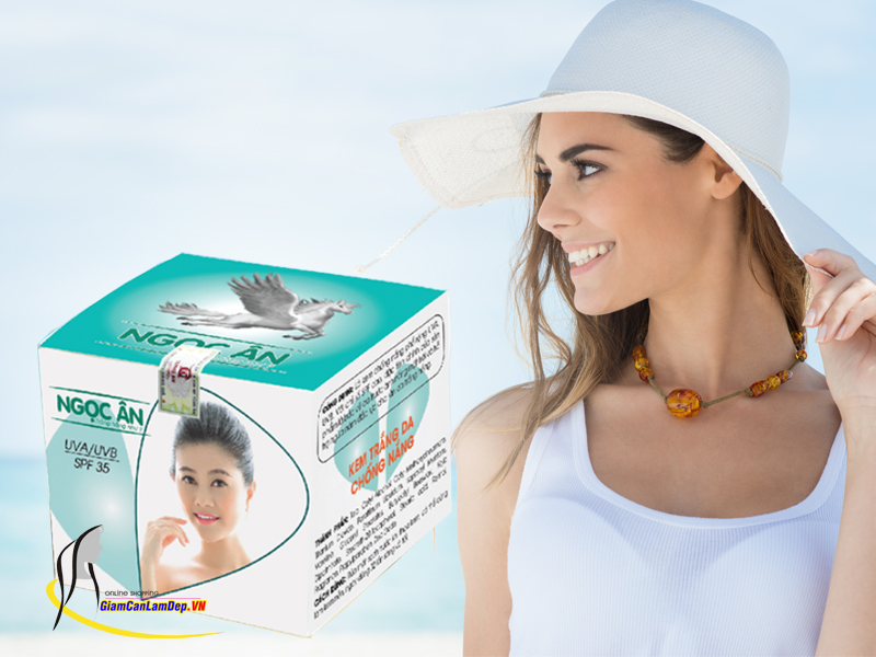Kem Dưỡng Trắng Da, Chống Nắng 8gr Của Mỹ Phẩm Ngọc Ân (COD: 23)