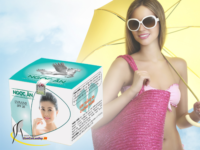 Kem Dưỡng Trắng Da, Chống Nắng 8gr Của Mỹ Phẩm Ngọc Ân (COD: 23)
