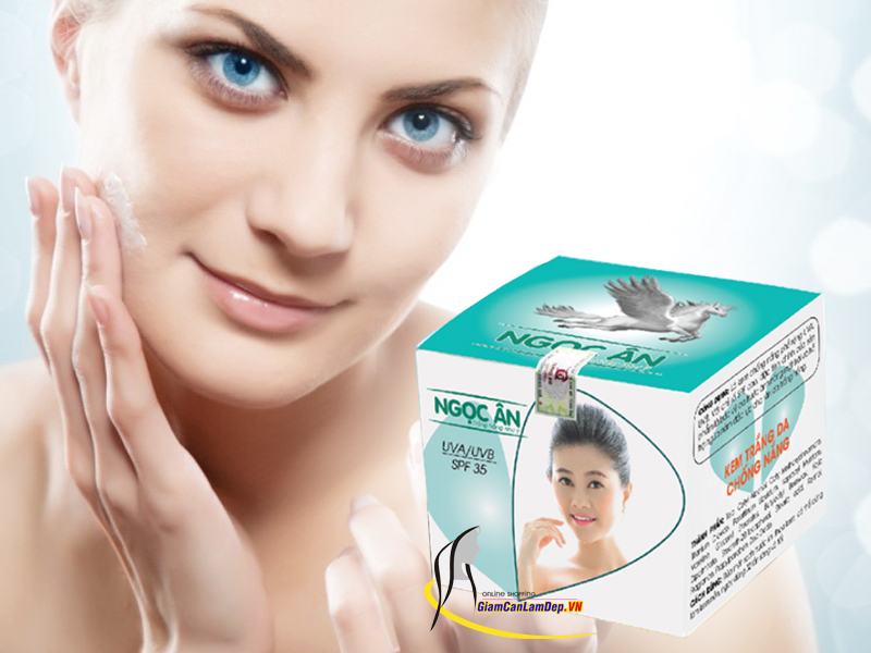 Kem Dưỡng Trắng Da, Chống Nắng 8gr Của Mỹ Phẩm Ngọc Ân (COD: 23)