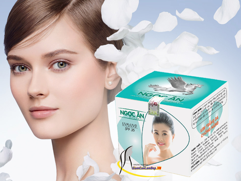 Kem Dưỡng Trắng Da, Chống Nắng 8gr Của Mỹ Phẩm Ngọc Ân (COD: 23)