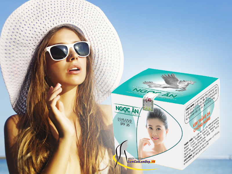 Kem Dưỡng Trắng Da, Chống Nắng 8gr Của Mỹ Phẩm Ngọc Ân (COD: 23)