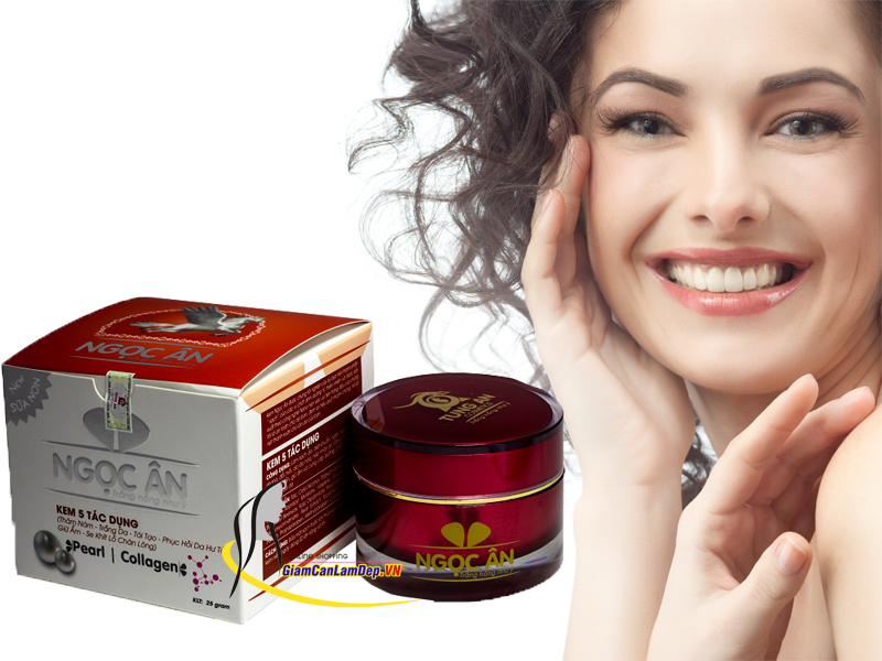 Kem 5 Trong 1 30gr Của Mỹ Phẩm Ngọc Ân Trị Nám, Phục Hồi Da, Se Khít Lỗ Chân Lông (COD: 03)