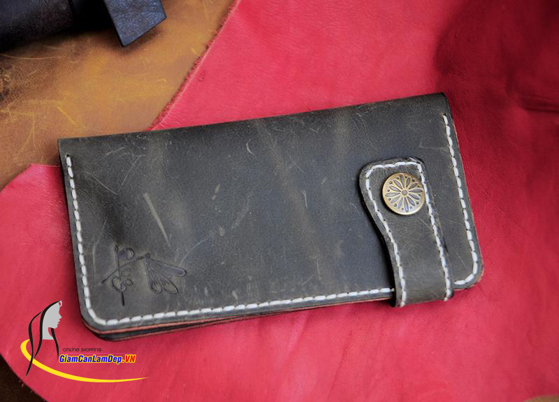 Ví Da Nữ Cầm Tay Handmade Olug Làm Bằng Da Thật 100% Nhiều Màu Sắc Mã SP 893