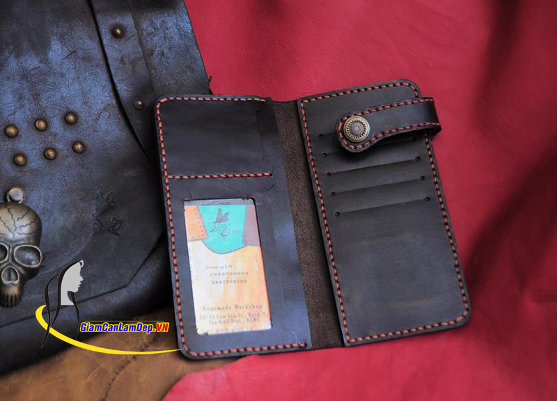 Ví Da Nữ Cầm Tay Handmade Olug Với Nhiều Màu Sắc Mã SP 892