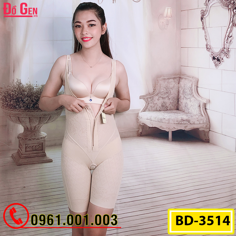 Bộ Đồ Lót Định Hình Liền Thân Thu Gọn Vòng Eo (Cod: BD-3514)