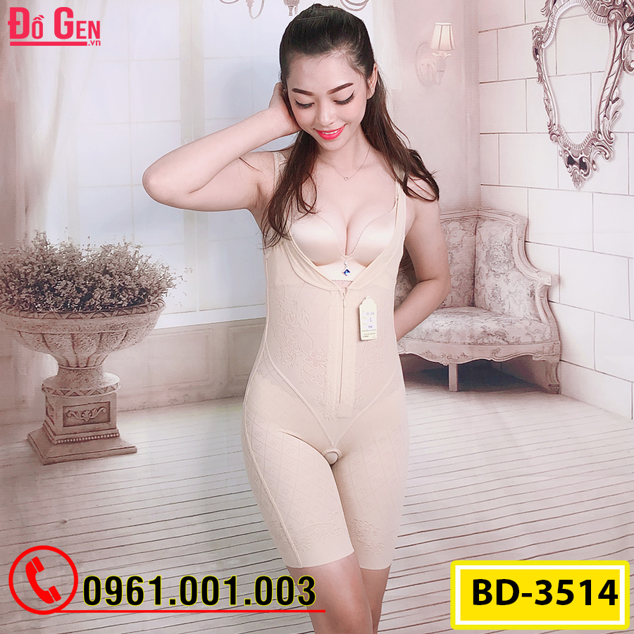 Bộ Đồ Lót Định Hình Liền Thân Thu Gọn Vòng Eo (Cod: BD-3514)