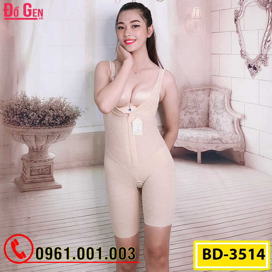 Bộ Đồ Lót Định Hình Liền Thân Thu Gọn Vòng Eo (Cod: BD-3514)