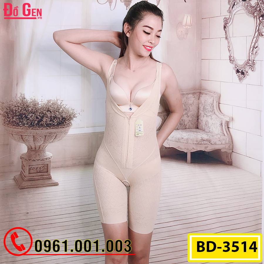 Bộ Đồ Lót Định Hình Liền Thân Thu Gọn Vòng Eo (Cod: BD-3514)
