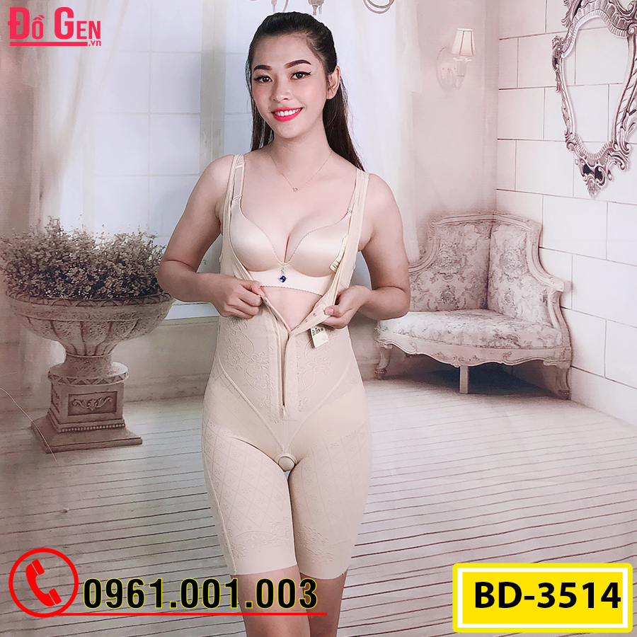 Bộ Đồ Lót Định Hình Liền Thân Thu Gọn Vòng Eo (Cod: BD-3514)