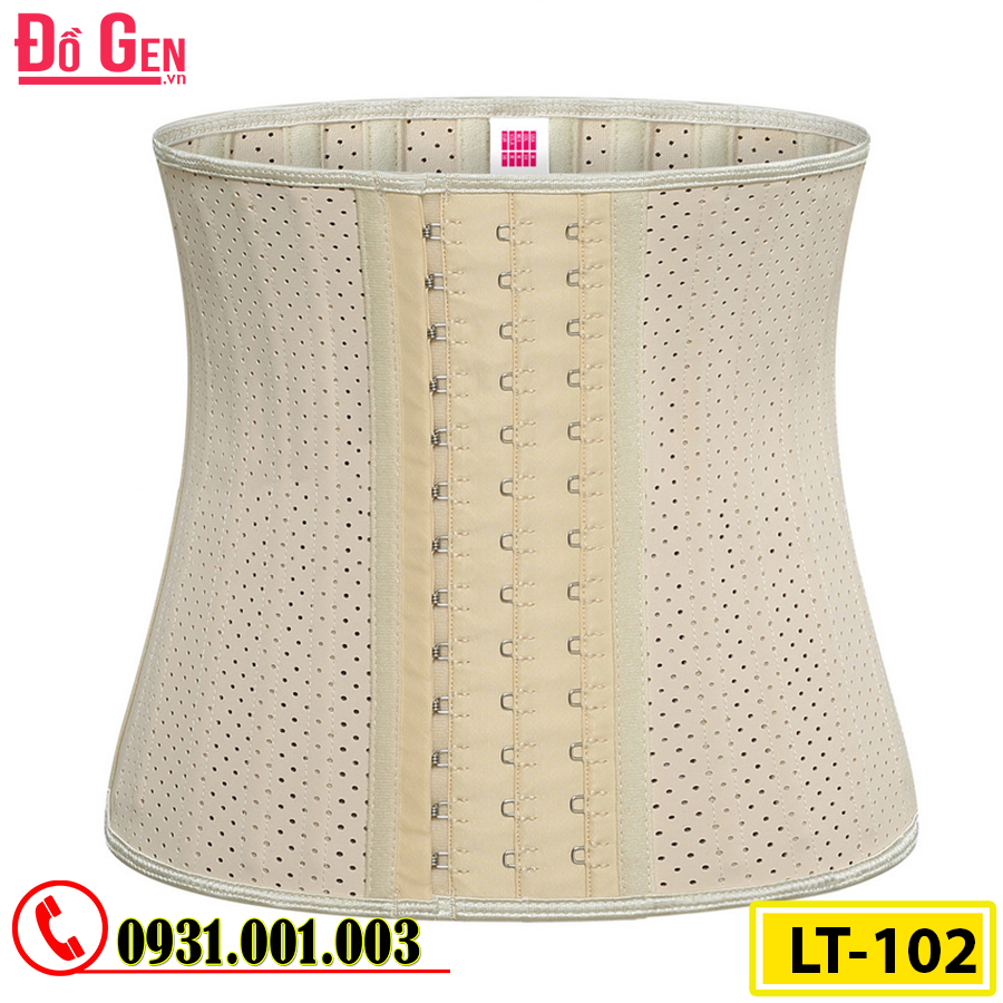 Gen Nịt Bụng Cao Cấp Cao Su Non Latex 25 Xương Thép 25cm Thon Eo Phẳng Bụng(Cod: LT-102)