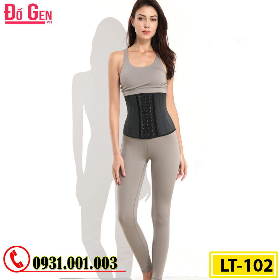 Gen Nịt Bụng Cao Cấp Cao Su Non Latex 25 Xương Thép 25cm Thon Eo Phẳng Bụng(Cod: LT-102)