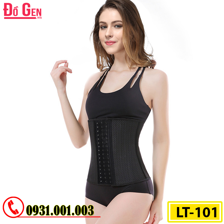 Gen Nịt Bụng Cao Su Non Latex 25 Xương Thép 30cm - Định Hình Mỡ Bụng Sau Sinh (Cod: LT-101)