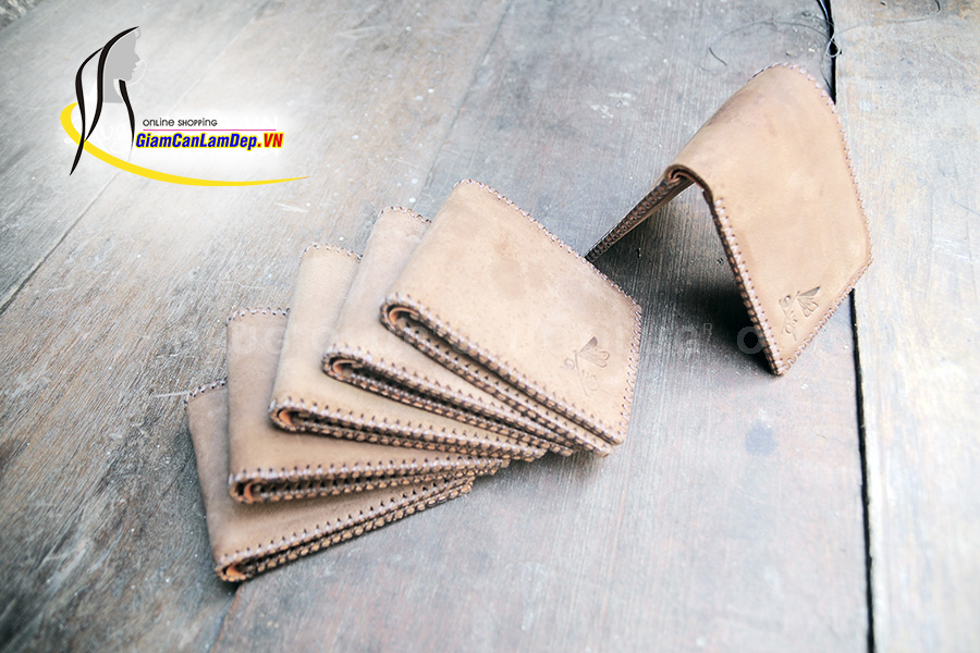 Ví Da Nam Khoá Kéo Kiểu Ngang Handmade Olug 1080