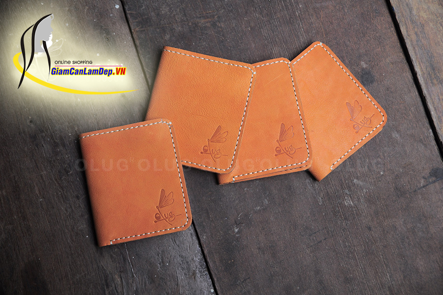 Ví Da Nam Kiểu Đứng Handmade Olug (Cod: 1075)