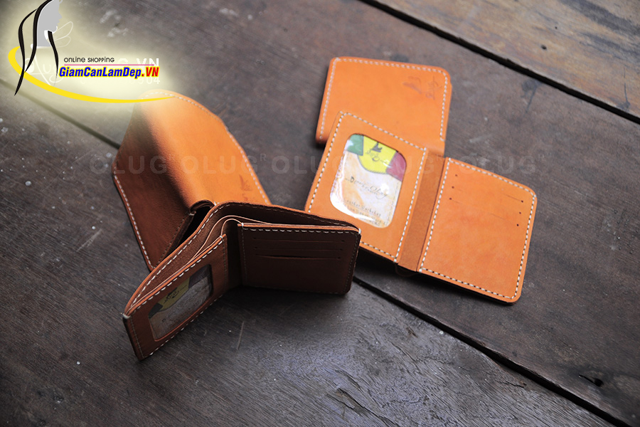 Ví Da Nam Kiểu Đứng Handmade Olug (Cod: 1075)