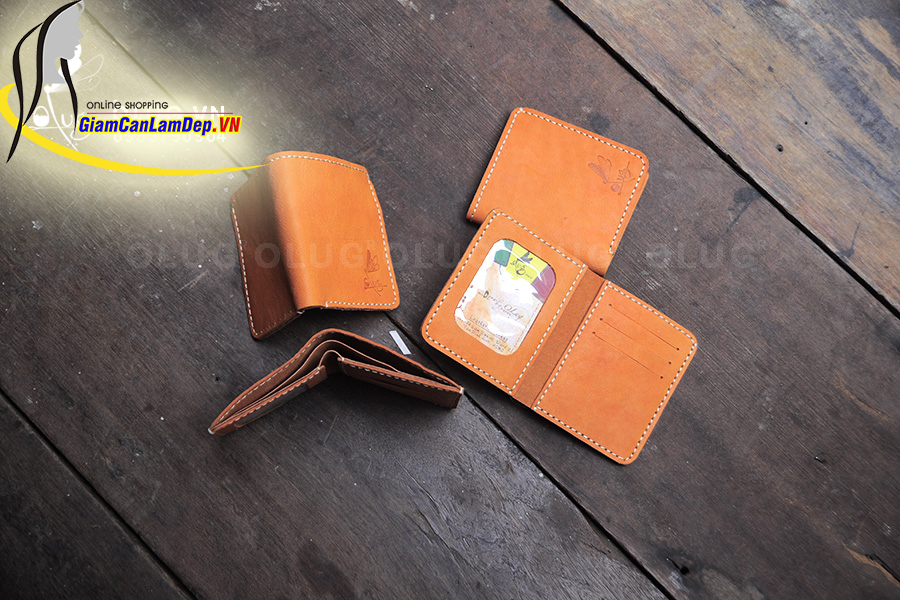 Ví Da Nam Kiểu Đứng Handmade Olug (Cod: 1075)