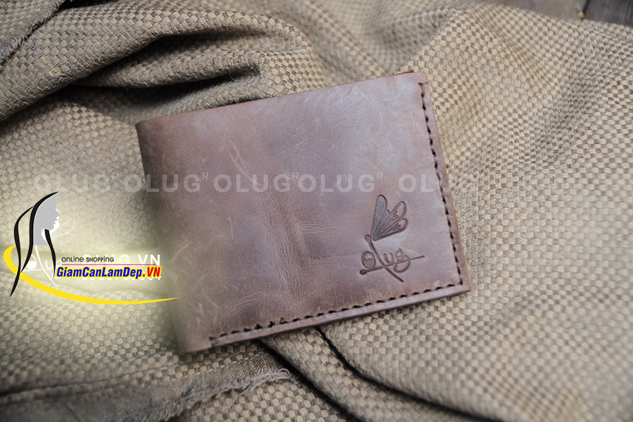 Ví Da Nam Kiểu Ngang Handmade Olug 1072