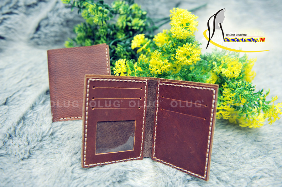 Ví da Nam Handmade Olug 1164 - Kiểu Đứng