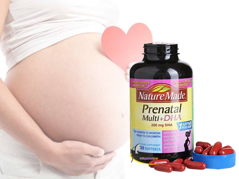 Prenatal Multi Dha 200mg Nature Made - Thuốc Bổ Dành Cho Bà Bầu & Đang Cho Con Bú
