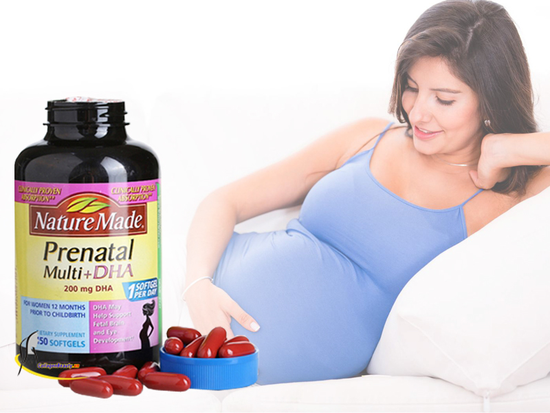 Prenatal Multi Dha 200mg Nature Made - Thuốc Bổ Dành Cho Bà Bầu & Đang Cho Con Bú